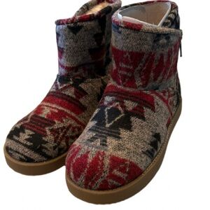 Indigo Rd Irashley 90s Boho Mid Calf Boots Faux Fur Lining Boots NWT Size 6M